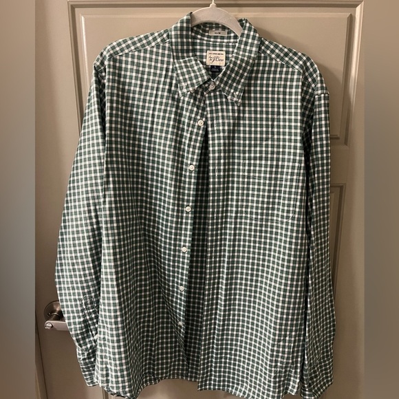 Jcrew Green Buffalo Checked Men's Shirt - Picture 2 of 4